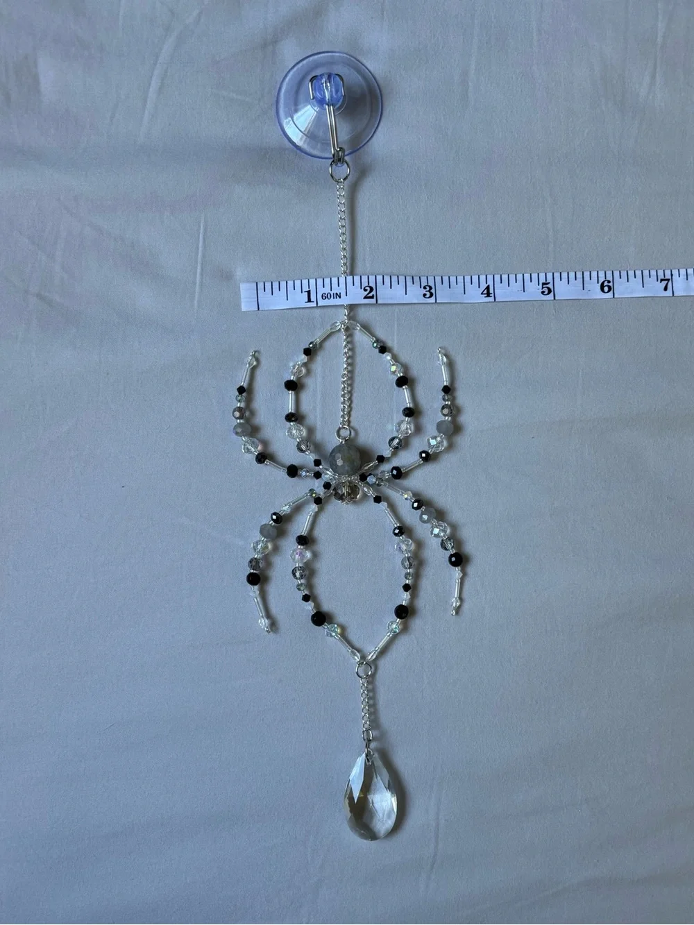 Crystal beaded spider suncatcher. - Picture 16 of 16